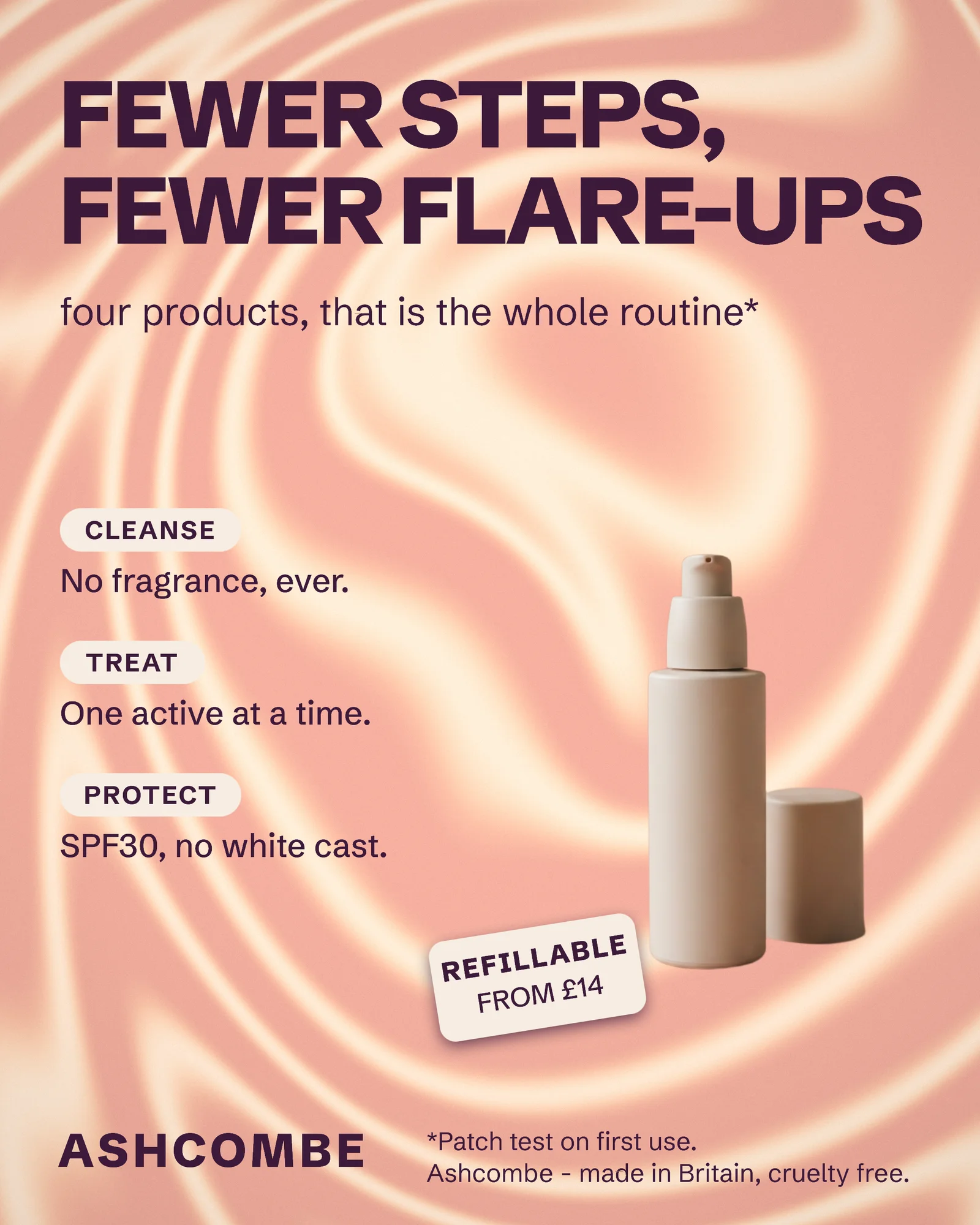 Sine veil shader skincare — 4:5 Instagram ad template