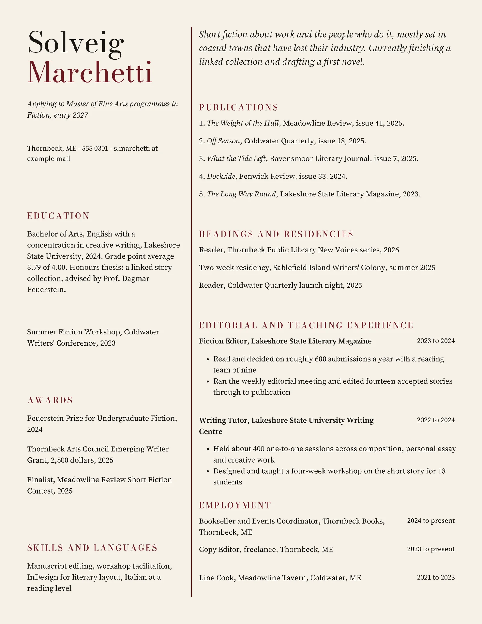 Resume for Master's Program Applications — Letter Resume template