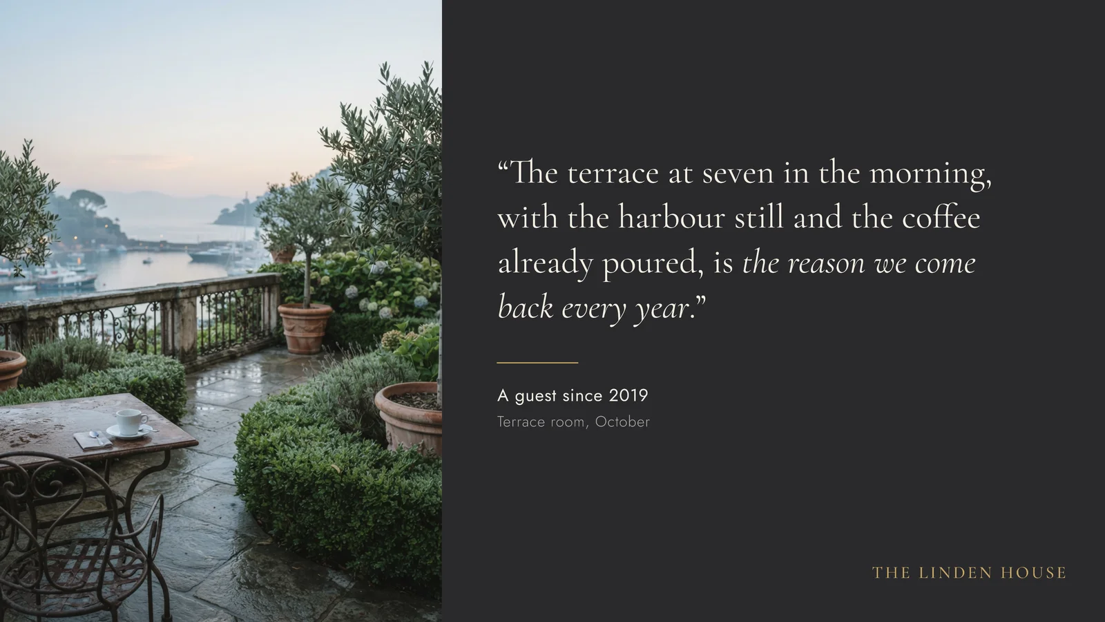 Serif Quote With Photo Quote Slide — 16:9 Slide template