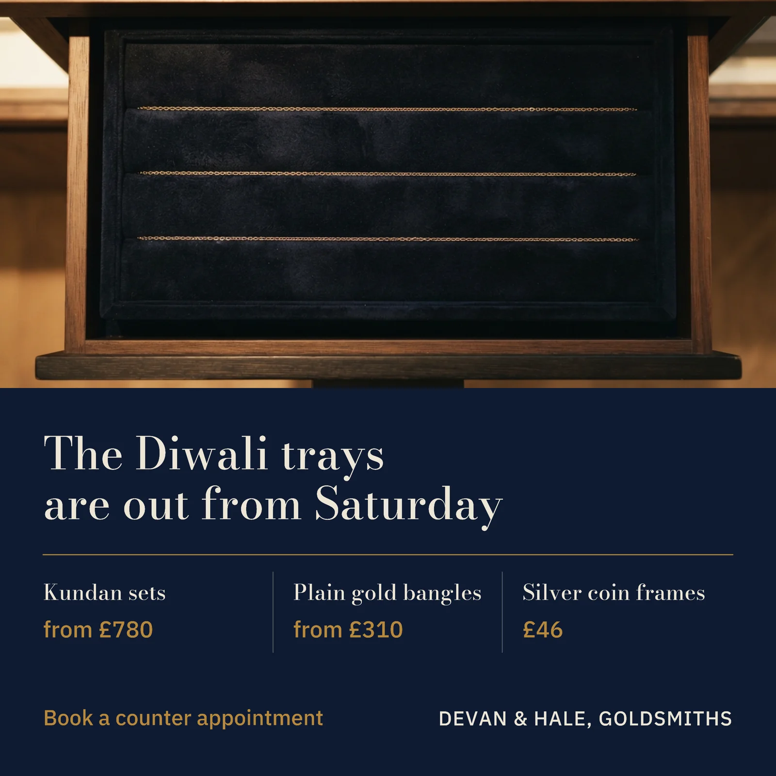Goldsmiths Diwali Collection Facebook Ad — 1:1 Facebook ad template