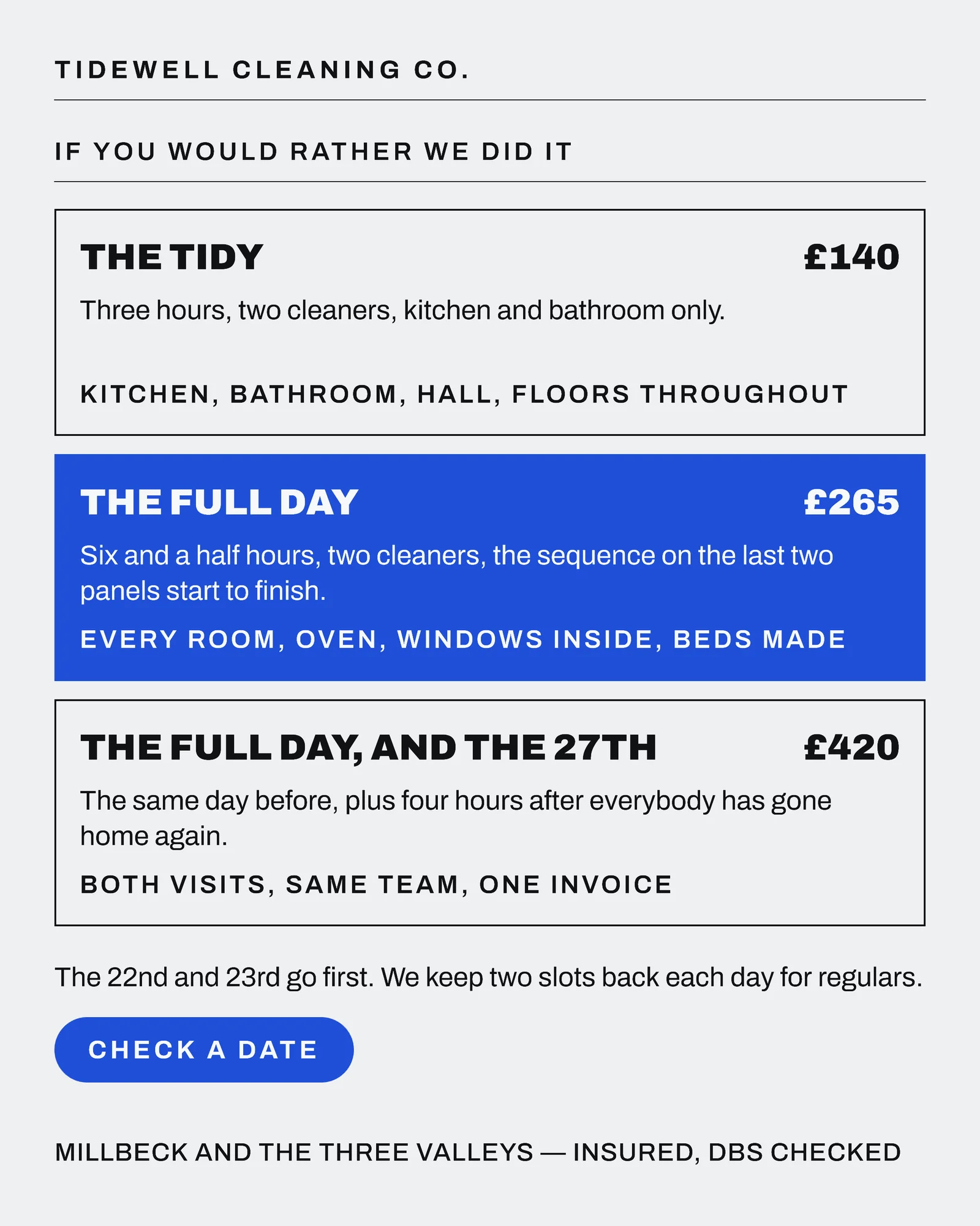 Grey Utility Numerals Cleaning Christmas Order Of Work Instagram Carousel — 4-panel Instagram carousel carousel template, page 4 of 4