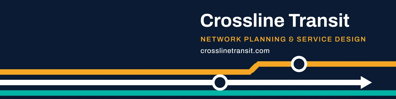 Transit signage banner — 4:1 LinkedIn banner template
