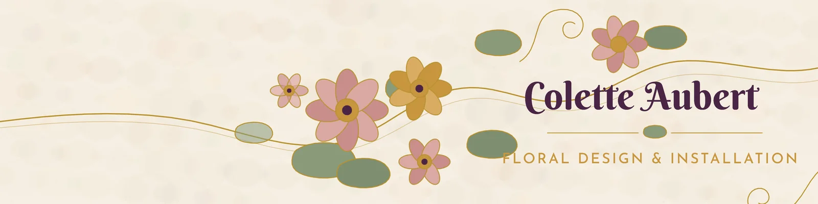 Art nouveau banner — 4:1 LinkedIn banner template