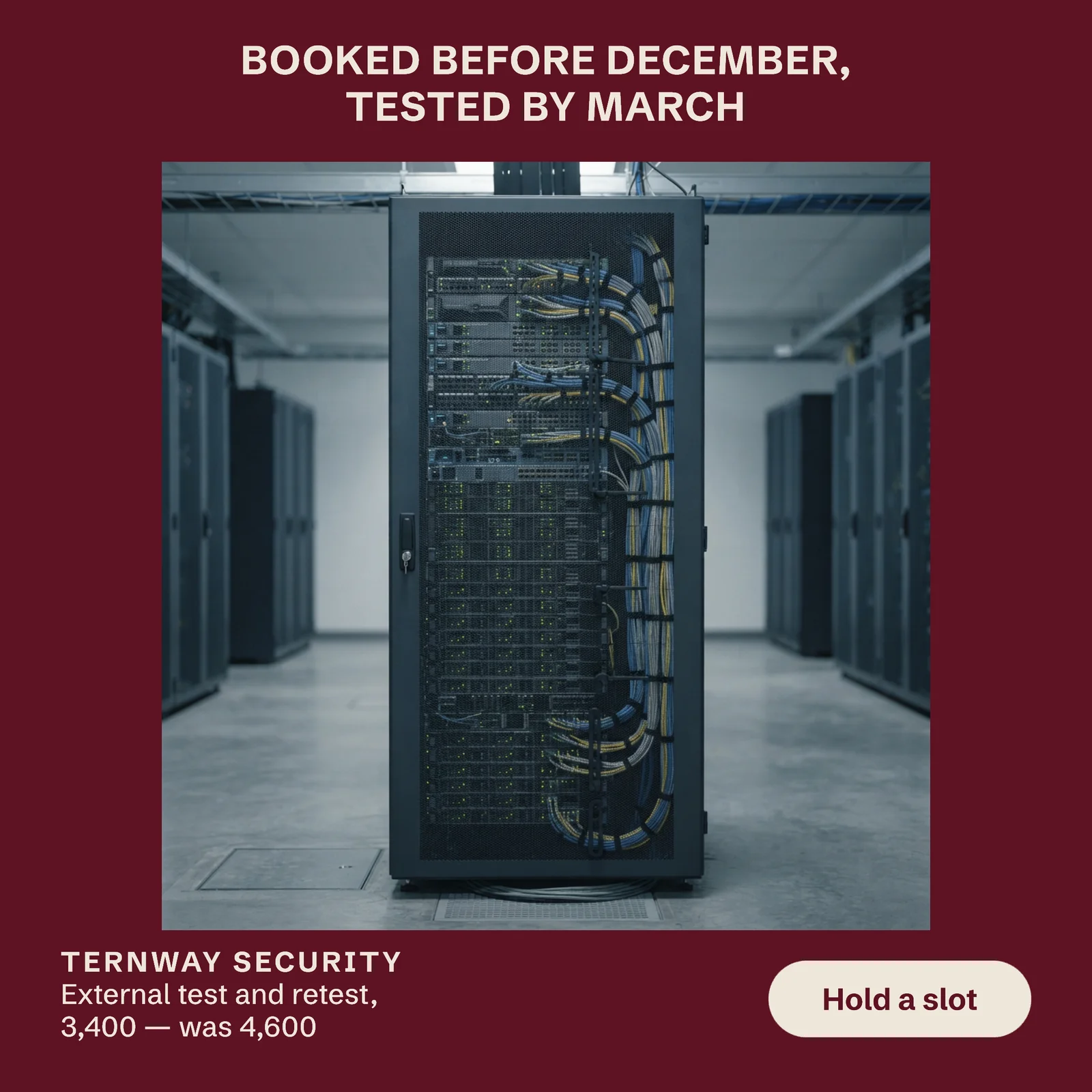 Security Black Friday Pentest Booking LinkedIn Ad — 1:1 LinkedIn ad template
