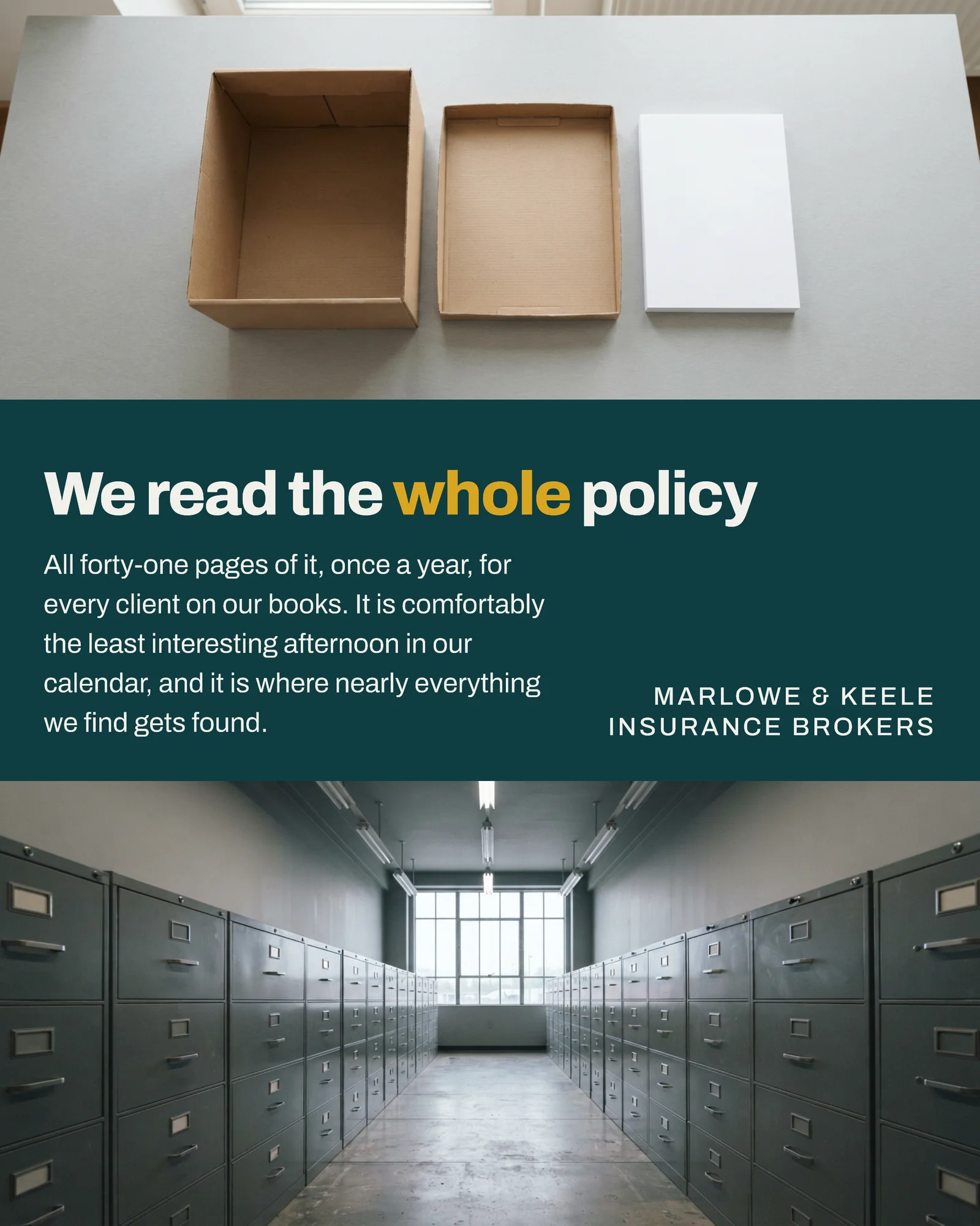Insurance Broker Forty-One Pages Instagram Post — 4:5 Instagram post template