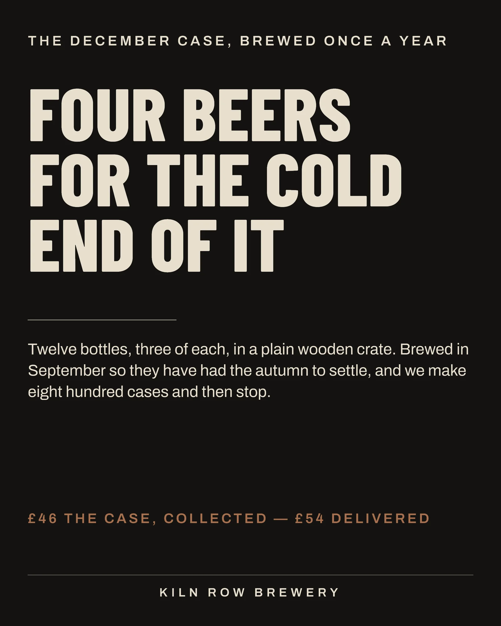 Near Black Bottle List Brewery Christmas Case Facebook Carousel — 5-panel Facebook carousel carousel template, page 1 of 5