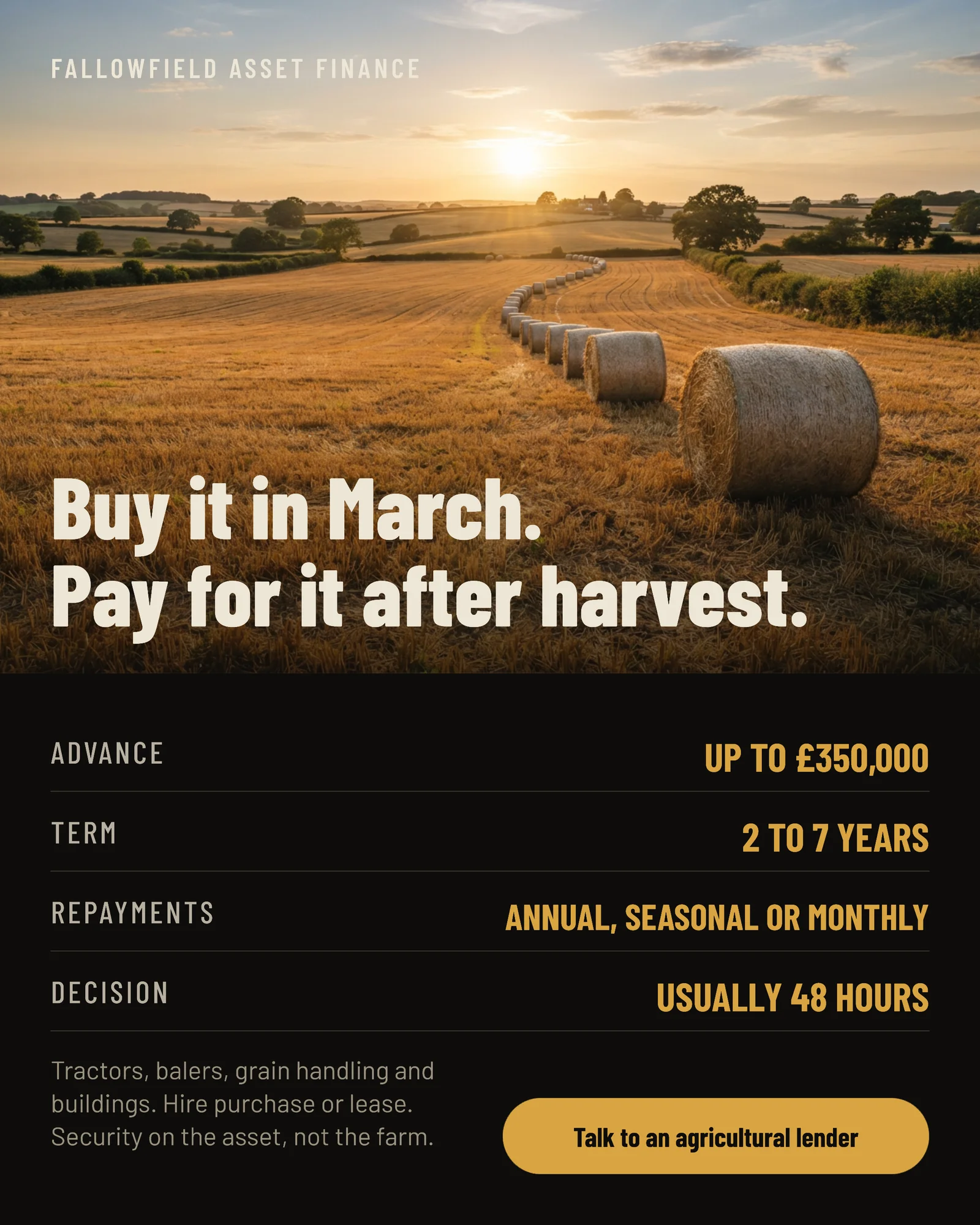 Spec Plate Farm Asset Finance Instagram Ad — 4:5 Instagram ad template
