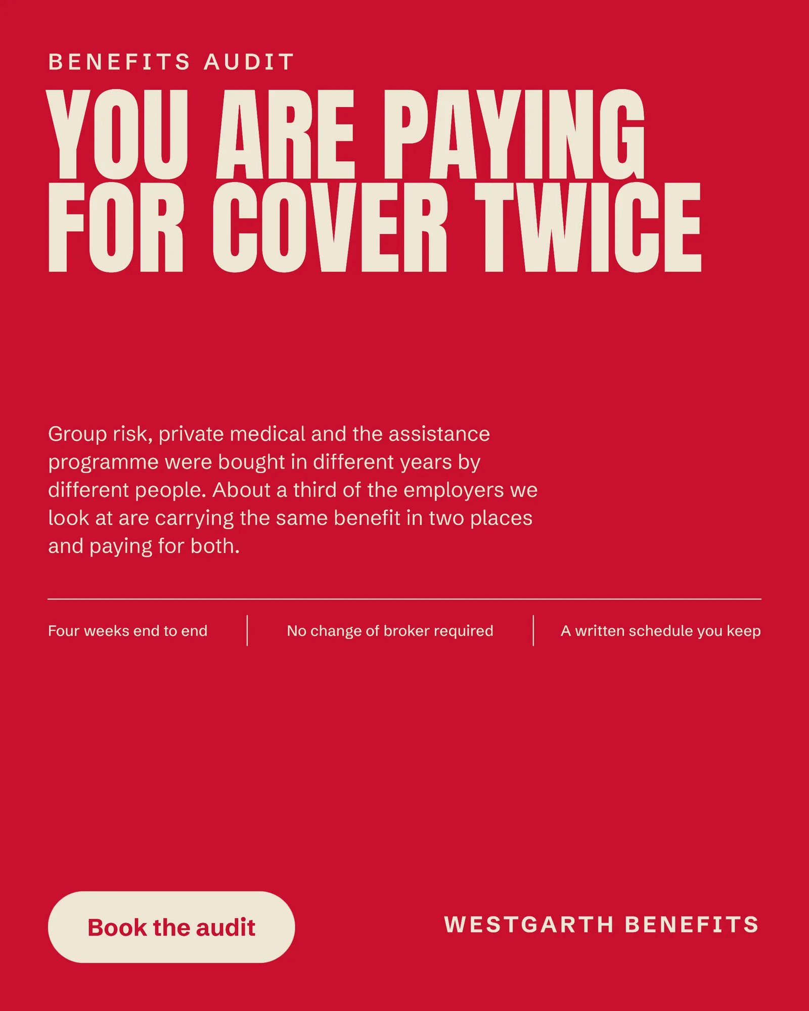 Pillarbox Headline Bleed Benefits Audit LinkedIn Ad — 4:5 LinkedIn ad template