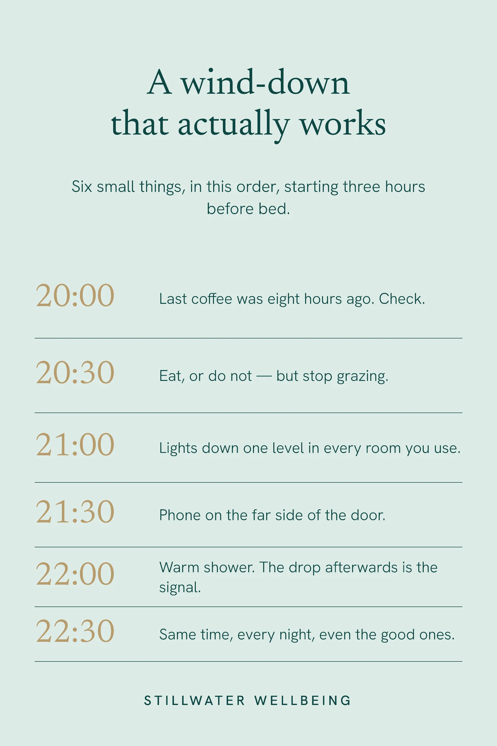 Evening Wind Down Plan Pinterest Pin — 2:3 Pinterest pin template