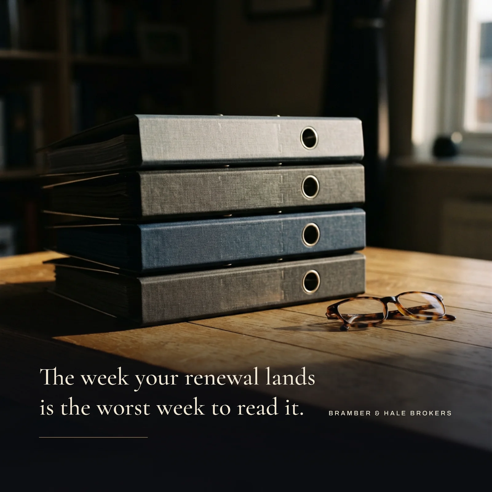 Ink Full Bleed Insurance Broker Renewal Instagram Post — 1:1 Instagram post template