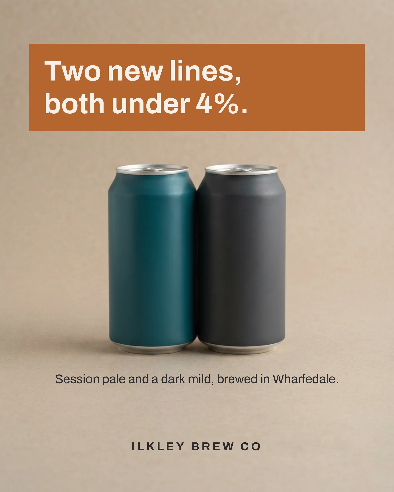 Stone ground two cans — 4:5 Instagram ad template