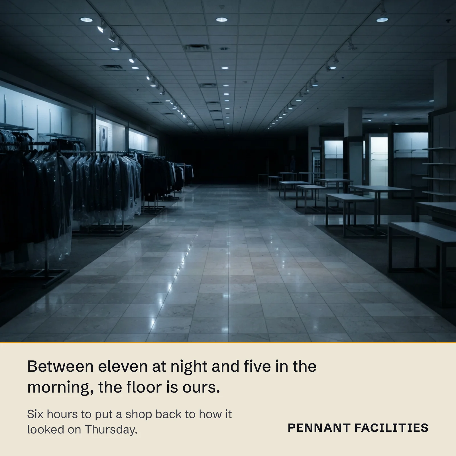 Facilities Overnight Turnaround Black Friday LinkedIn Post — 1:1 LinkedIn post template