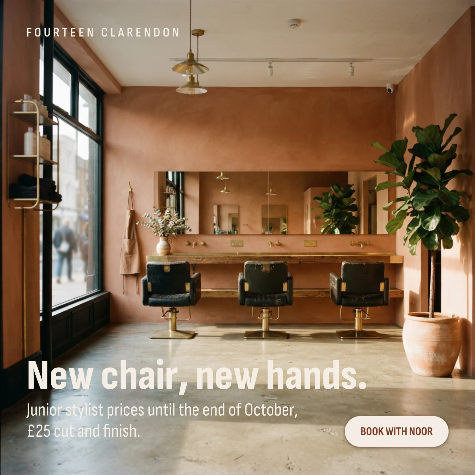 Interior Full Bleed Salon Instagram Ad — 1:1 Instagram ad template