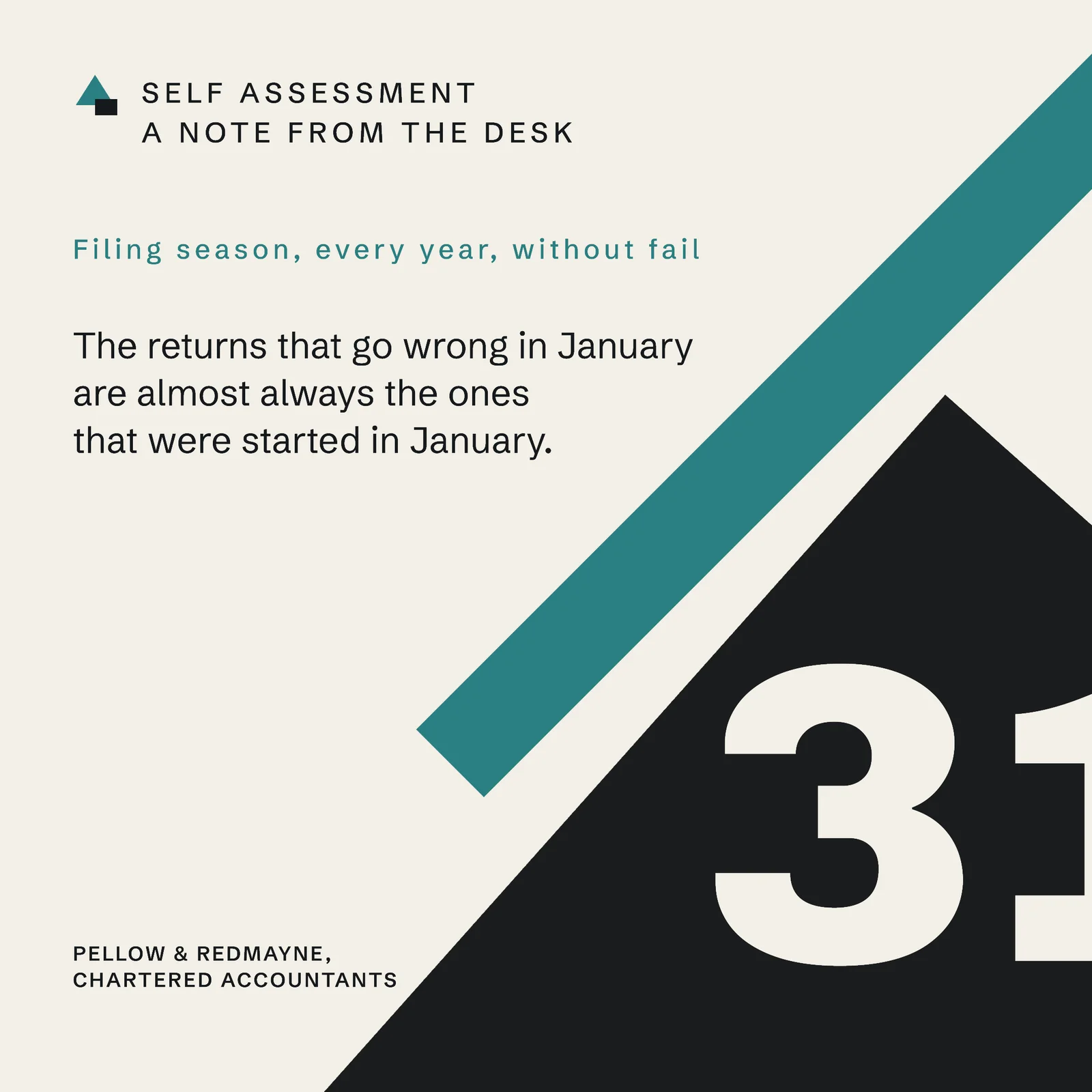 Accountancy January Returns LinkedIn Post — 1:1 LinkedIn post template